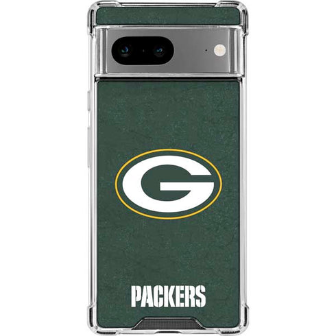 NFL Green Bay Packers Distressed Google Pixel 7a Clear Case